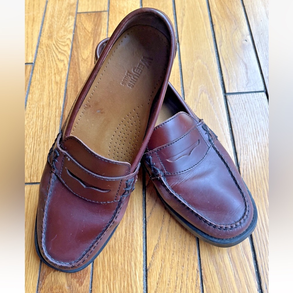 G.H. Bass Weejuns Katherine II Women’s Leather Loafers Burgundy Sz 10M